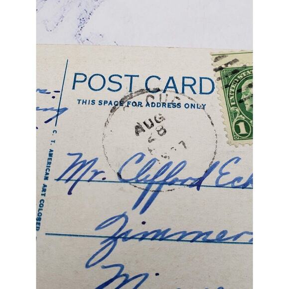 Burney Falls California Postcard Vintage Natural Autumn Waterfall Scenery - Picture 3 of 3